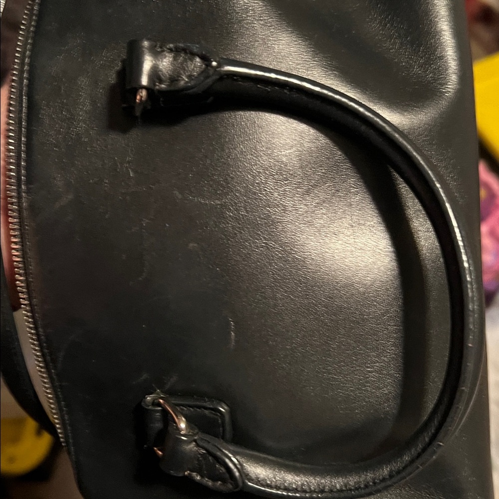 YSL Yves Baby Duffle Handbag 2WAY Shoulder Bag Leather - Picture 8 of 11
